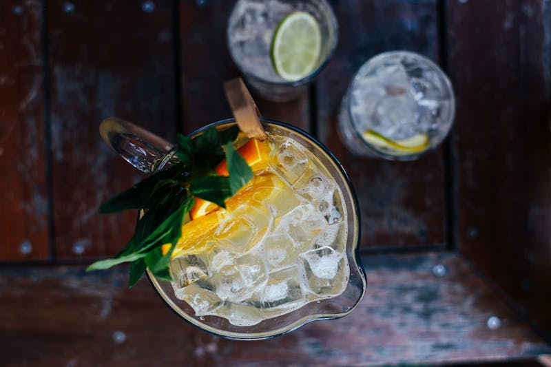 Fresh squeezed lemonade drink